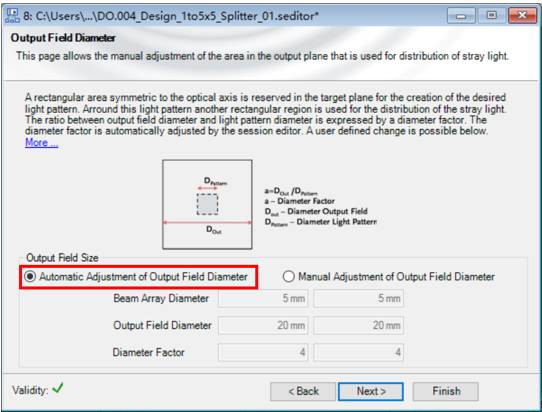 【VirtualLab运用】设计和优化衍射1：5×5光束分束器元件的图11