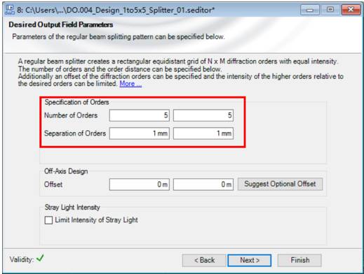 【VirtualLab运用】设计和优化衍射1：5×5光束分束器元件的图10