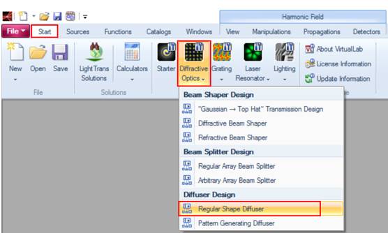 VirtualLab Fusion：设计和优化衍射光扩散器以生成高帽的图4