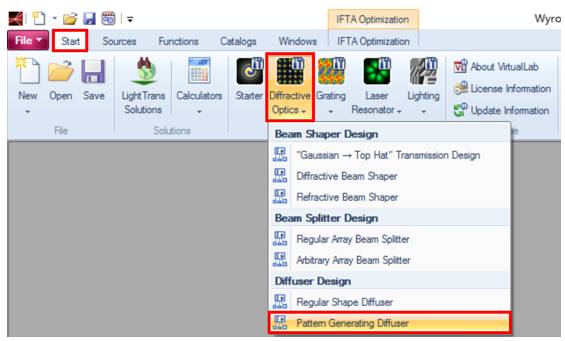 VirtualLab运用：设计和优化衍射扩散器生成2D光模式的图4