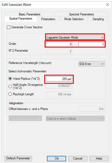 VirtualLab Fusion：高斯激光光束重塑成Donut模式的图4