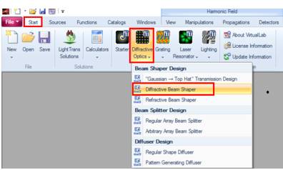 VirtualLab运用：设计和优化衍射光束整形元件来生成矩形高帽的图4