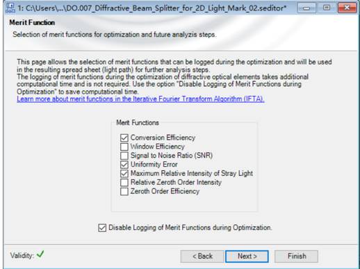 VirtualLab运用：设计和优化生成2D光标的光束分束器元件的图14