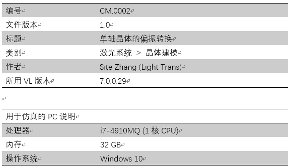 VirtualLab運用：單軸晶體的偏振轉換的圖12