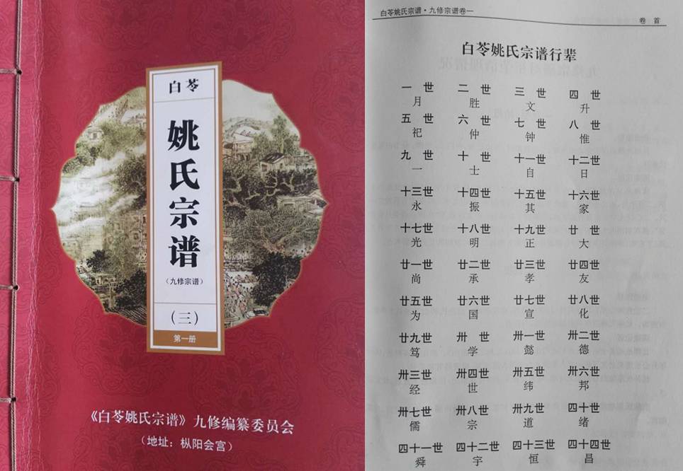 桐城,枞阳五大姚姓家族,找下你是什么辈分?