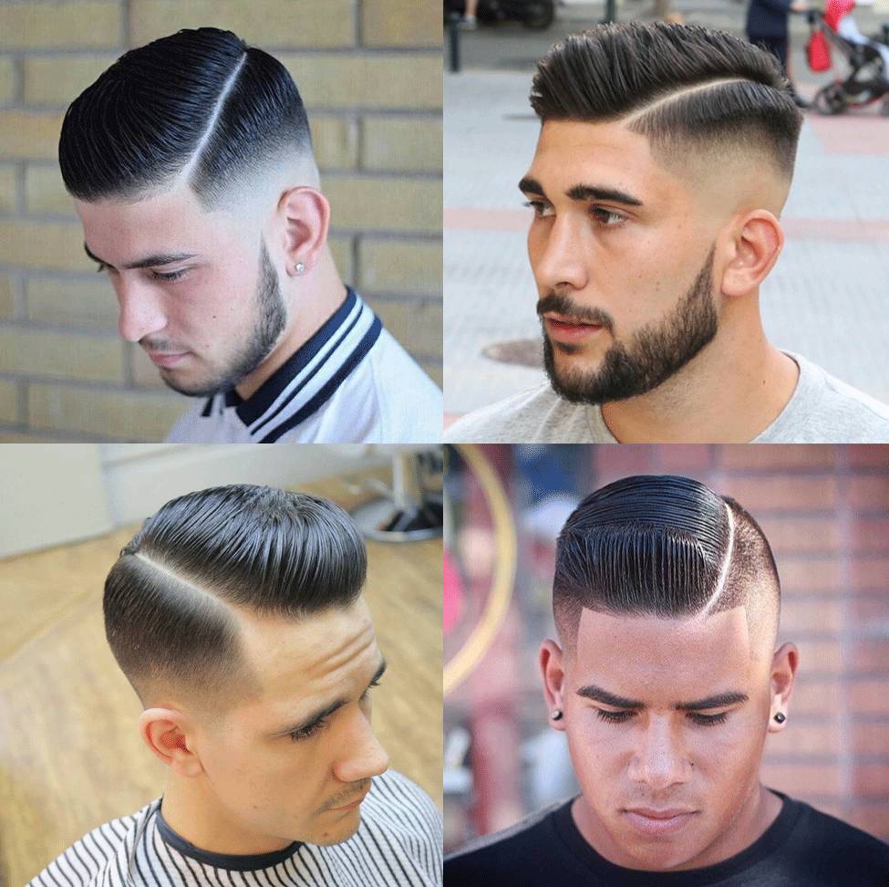 因为亚洲人发质偏硬, 可以要求理发师用推剪或者剃刀刻一条细的分区线