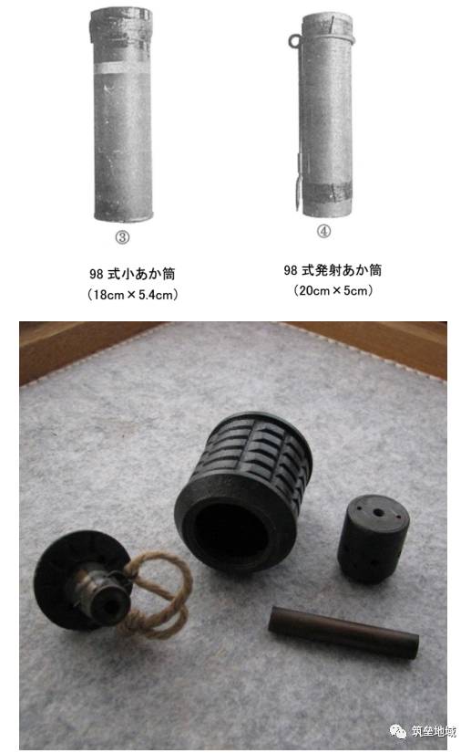 2,手掷式:计有九三式试制红筒,九三式代用红筒,试制小红筒,试制中红