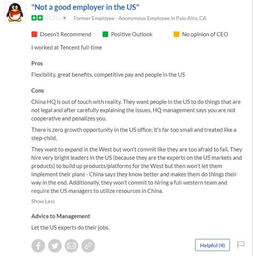 【九枝兰】在国外雇主点评网上看了BAT、联想、乐视等8家中国公司的评价后，我发现了这些惊人结论-图片2