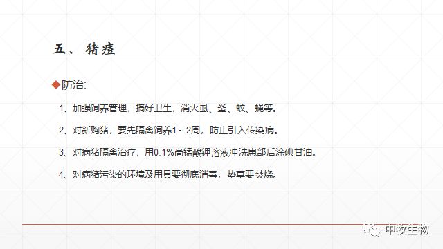 猪常见皮肤病防治方法