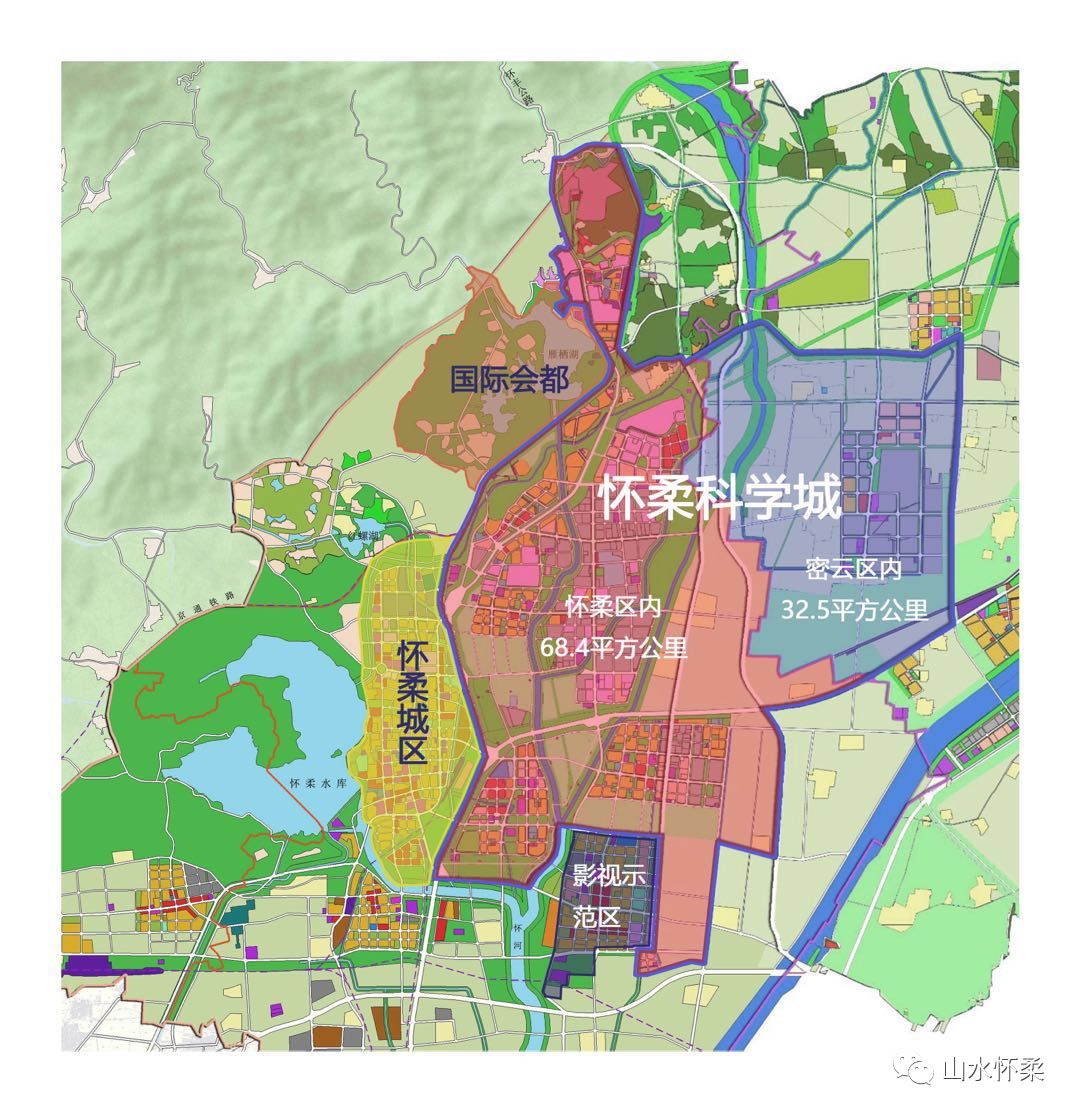 在厂区转型规划图上,兴发水泥厂正处在怀柔科学城的"科学教育区"