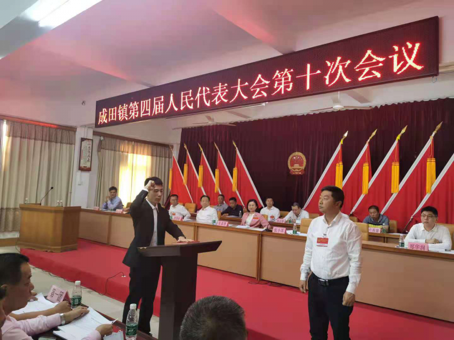 镇委副书记,镇长郑文聪向大会作了《政府工作报告》