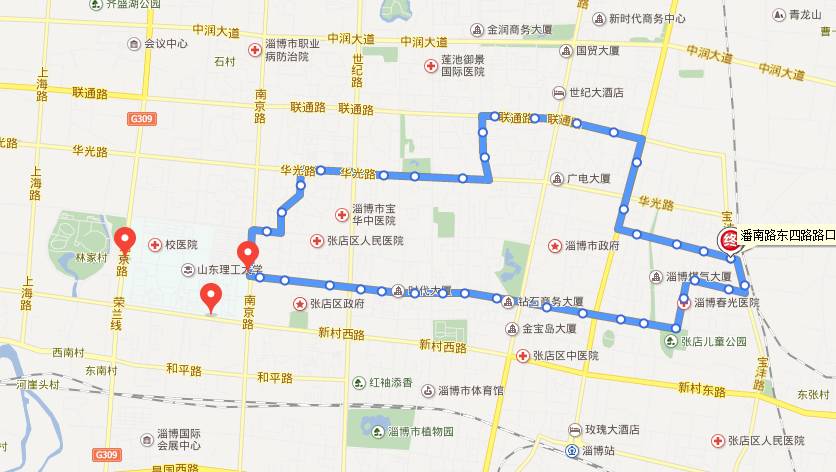 [收藏]盘点理工大周围公交路线图