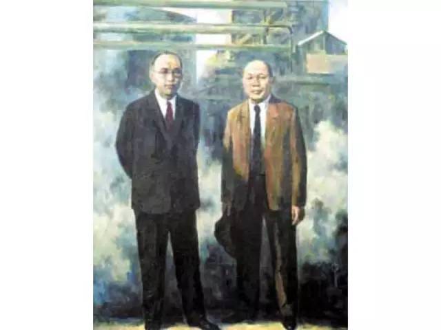 左为范旭东,右为侯德榜