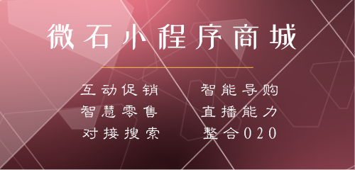 品牌小程序商城+O2O智能零售