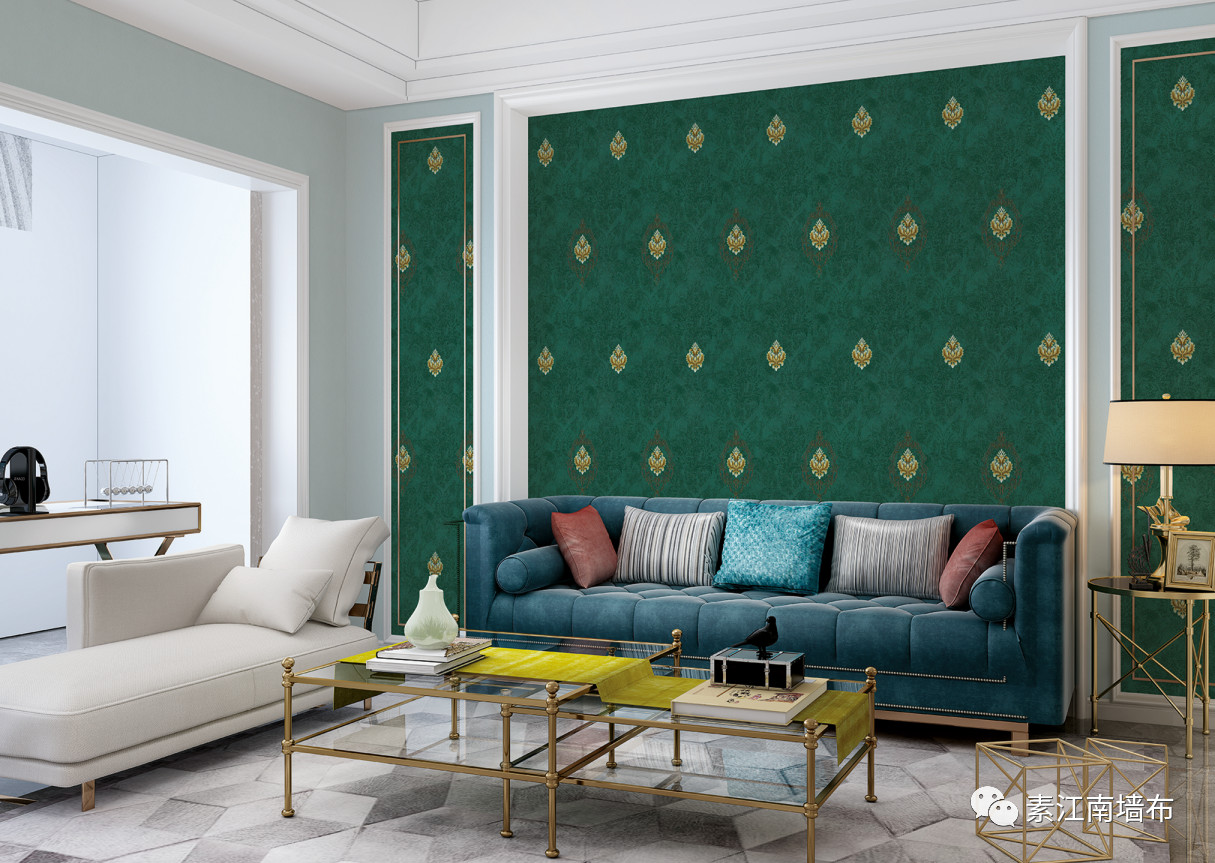 素江南墙布加盟产品 刺绣墙布效果图_8