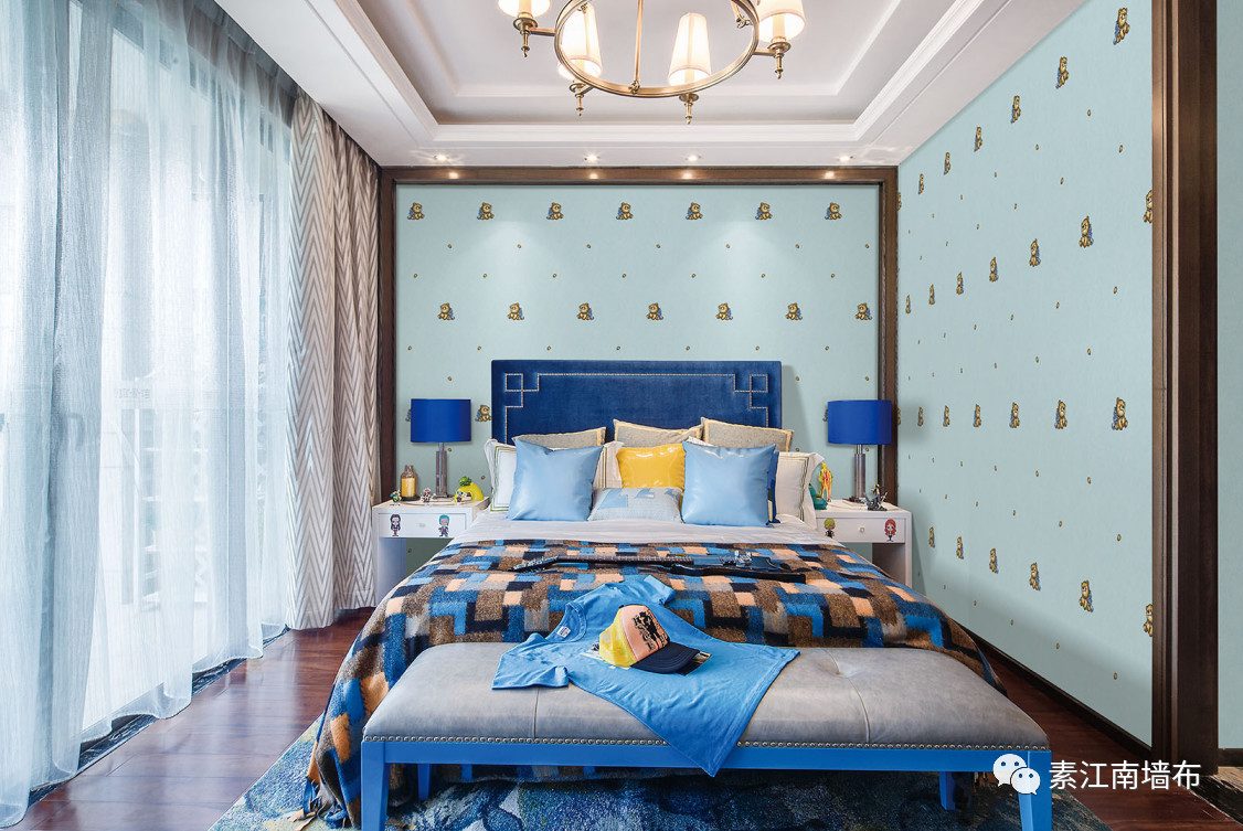 素江南墙布加盟产品 刺绣墙布效果图_7