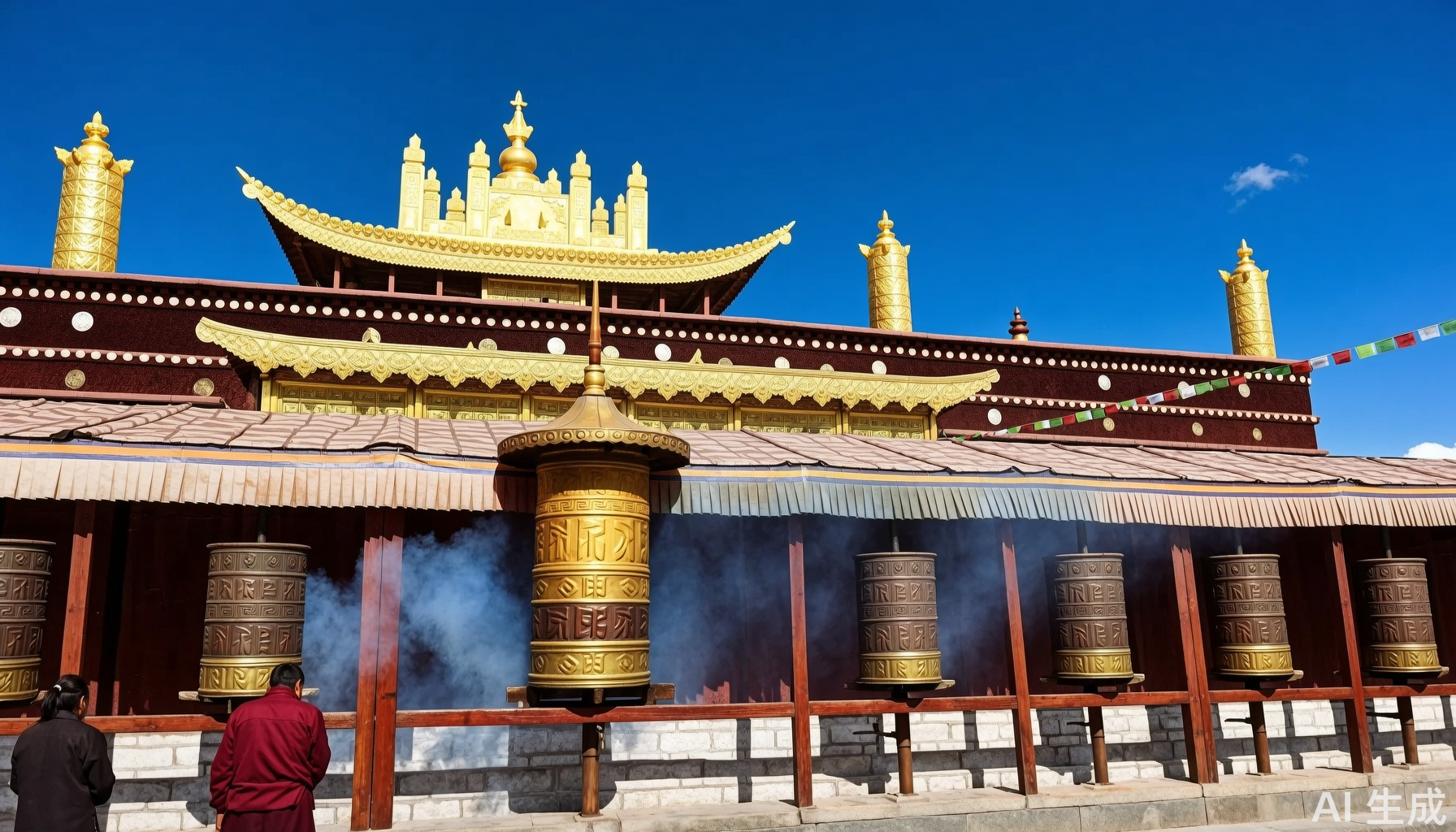 大昭寺金顶经幡
