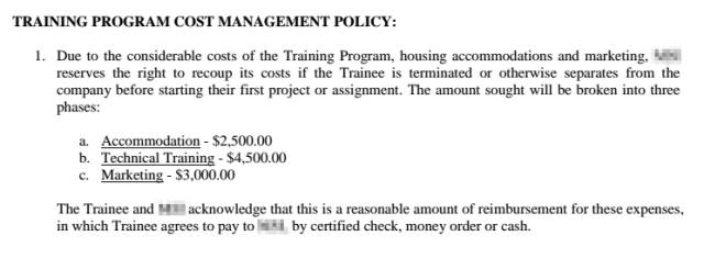 （截图来自该同学培训合同，小纽经授权后使用，严禁盗图）