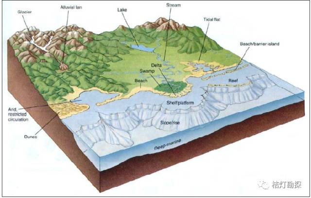 沉积相(sedimentary facies)一礁相碳酸盐岩沉积相重力流沉积海相障壁