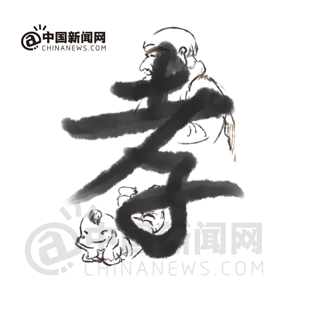孝  孝是中华民族的传统美德 生养之,死祭之,永怀之 "忠臣孝子"是一