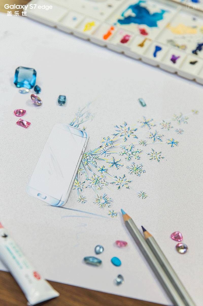 你從沒(méi)見(jiàn)過(guò)的孫何方——為S7 edge 珊瑚藍(lán)插上夢(mèng)想之翼
