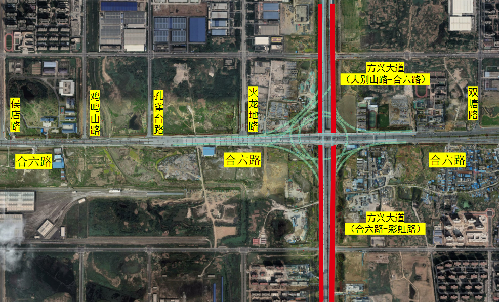 g312合六路南岗镇侯店路段工程6月20日晚开建