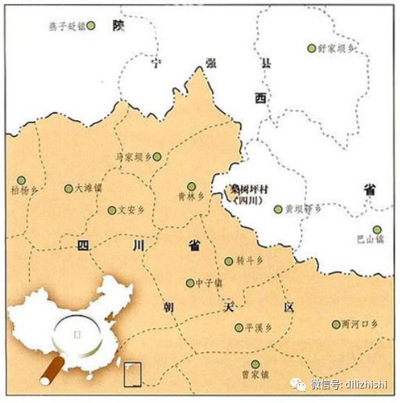 都存在于四川省武胜县和重庆市合川区的边界.图片