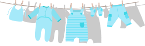 婴儿衣服分割线