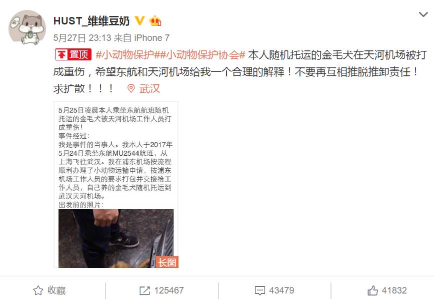 托运金毛犬疑似被重伤，舆论强烈对立只因水军搅局？