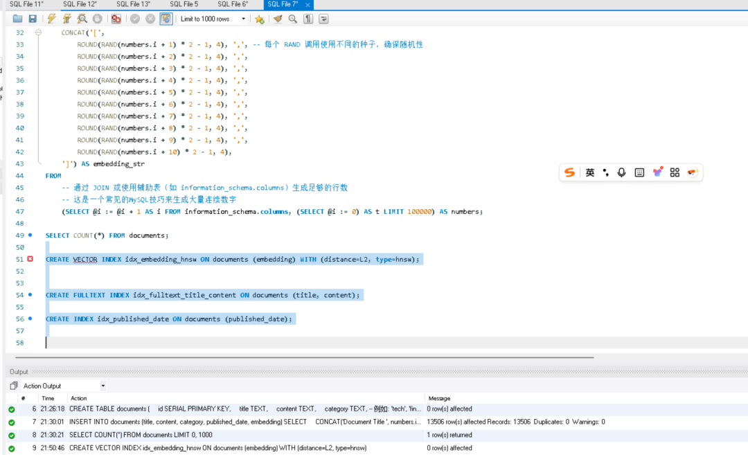 测试hybrid search for OceanBase