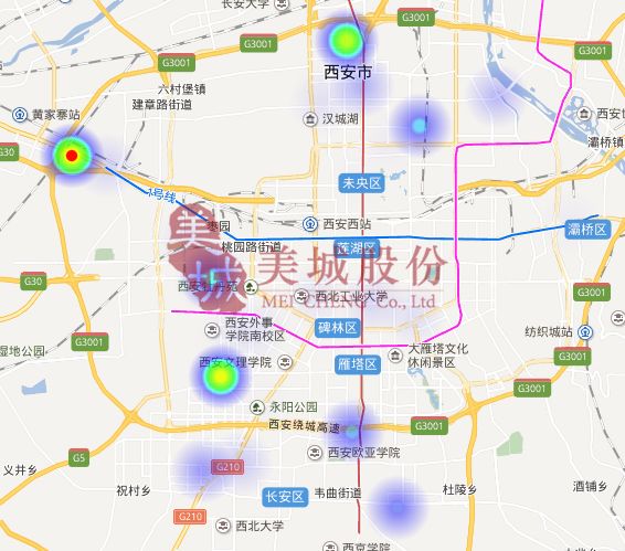 【独家】2017年12月西安房地产市场热力地图