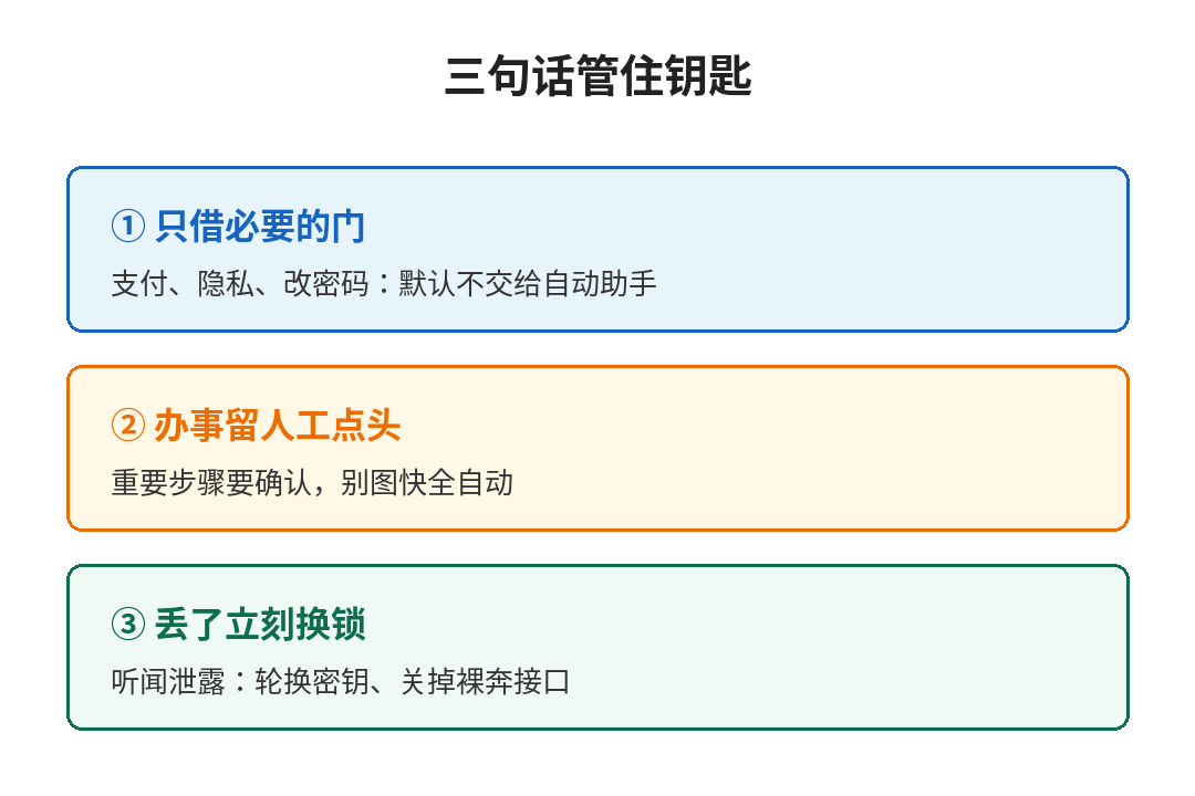 三句话管住钥匙
