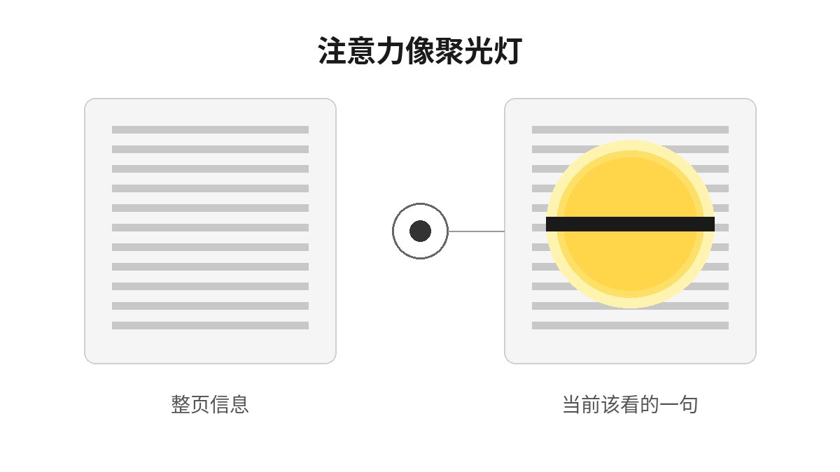 注意力像聚光灯