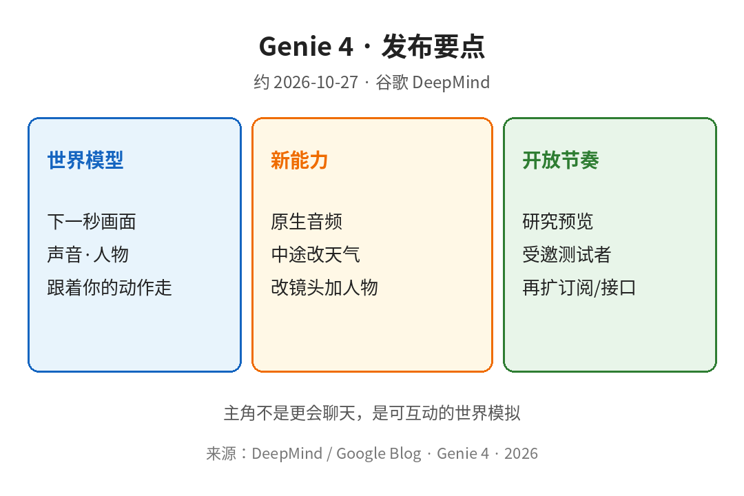 Genie 4 发布要点