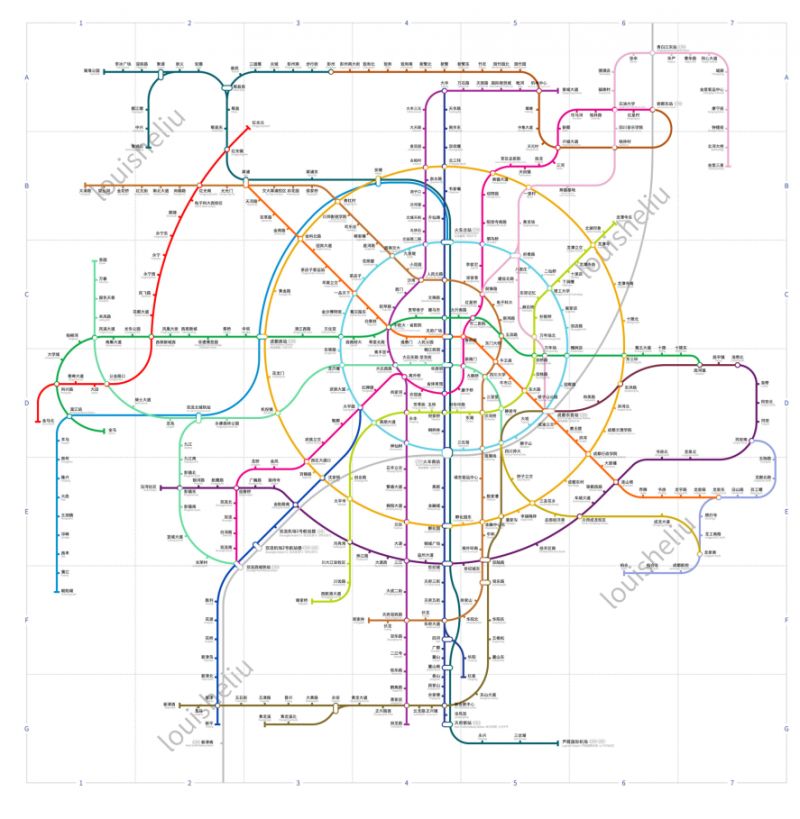 成都地铁线路规划图图片