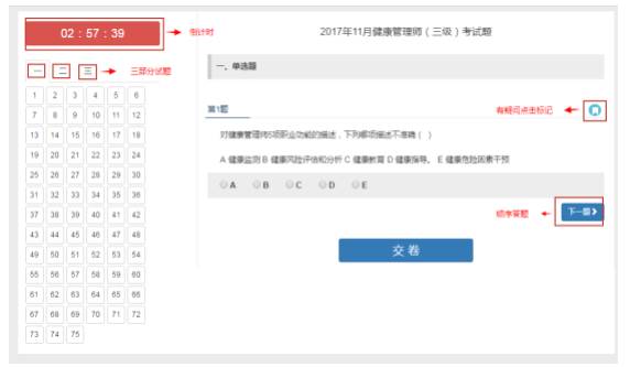 2017健康管理师考试通知及考试流程