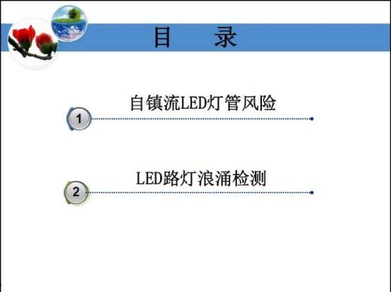 【照明热点大家谈】 自镇流LED灯管风险和LED路灯浪涌检测问题插图4