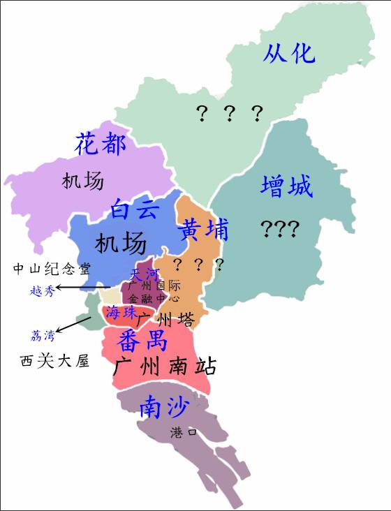 有人把广州地图画成这样,刷爆了朋友圈!