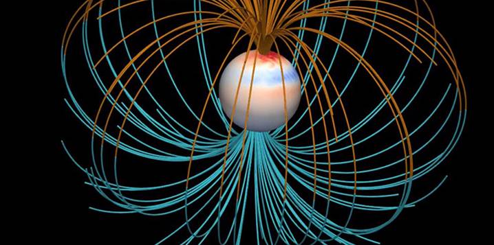 reversals from planetary dynamo waves 行星的发电机波导致磁场倒转