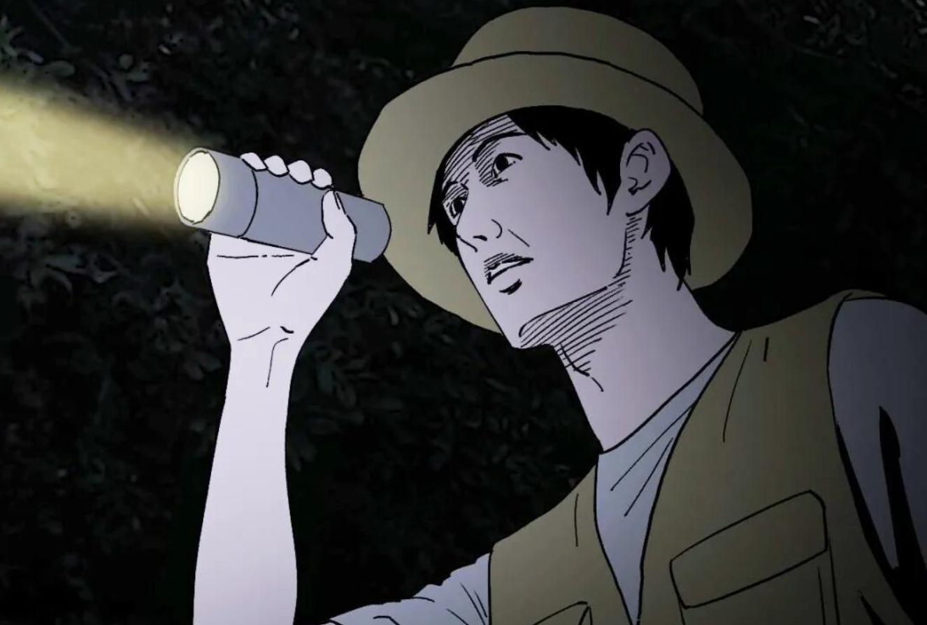《山中夜钓》