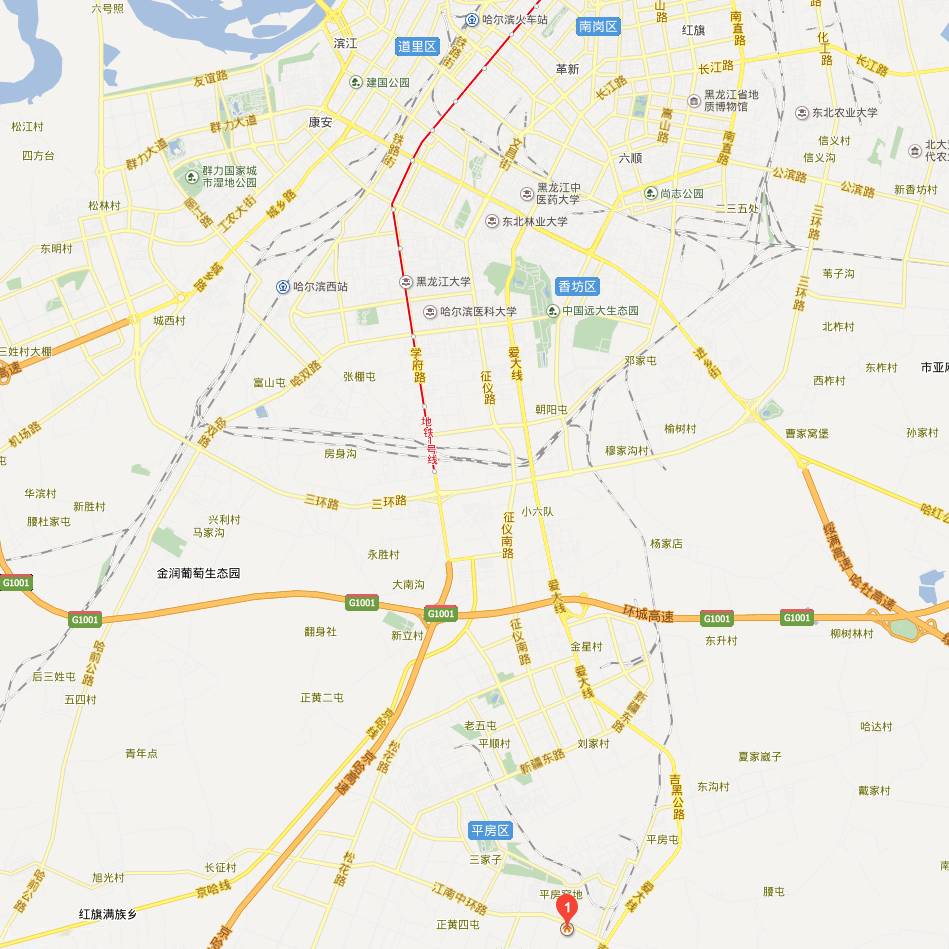 黑龙江省哈尔滨市平房区哈南十九路1号