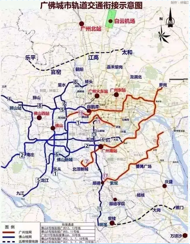 其中广佛东环线是沿线城市组团间的城市快线,对促进广州国际综合交通