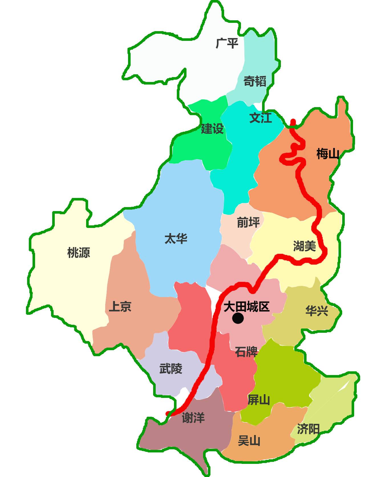 是城关还是乡镇? 大田县总面积2227.7平方公里