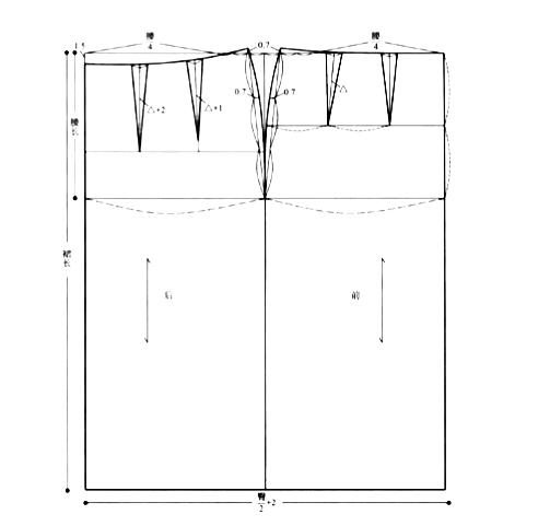 女装衣身袖子基本纸样 裤装 牛仔夹克基本纸样 半身裙基本纸样 连衣裙