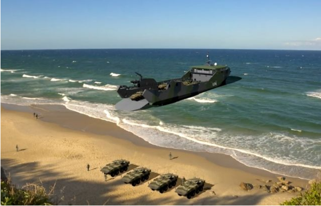 类似澳大利亚用重型坦克演示登陆战形态?美海军推进设计未来两栖舰概念