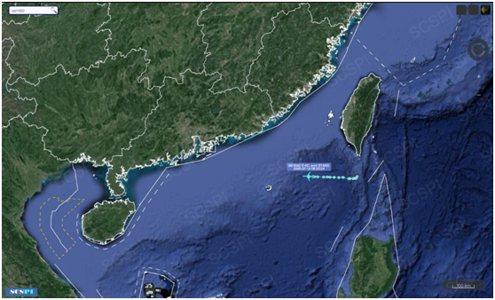 美国E-8C飞机暴露并重新出现在南海 三天内第二次接近中国广东海岸