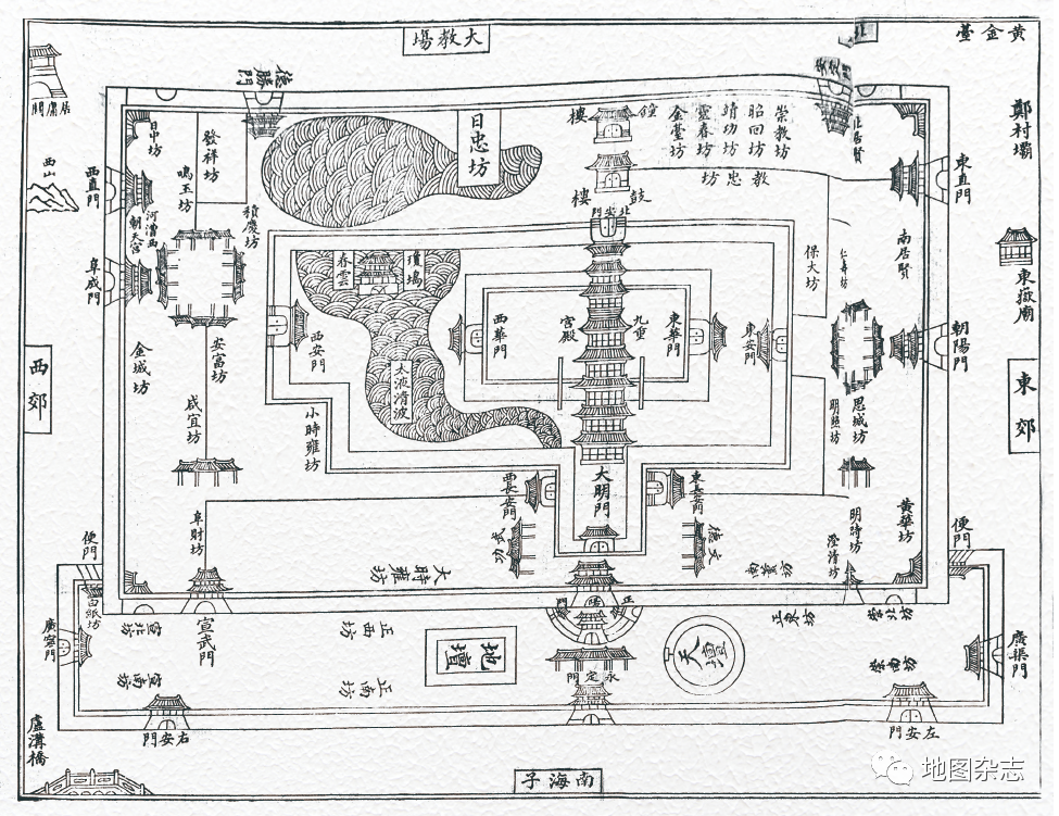 古地图中的北京印象