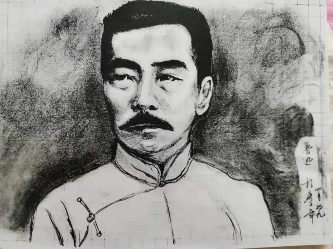 庆祝建党100周年征文素描作品赏析二