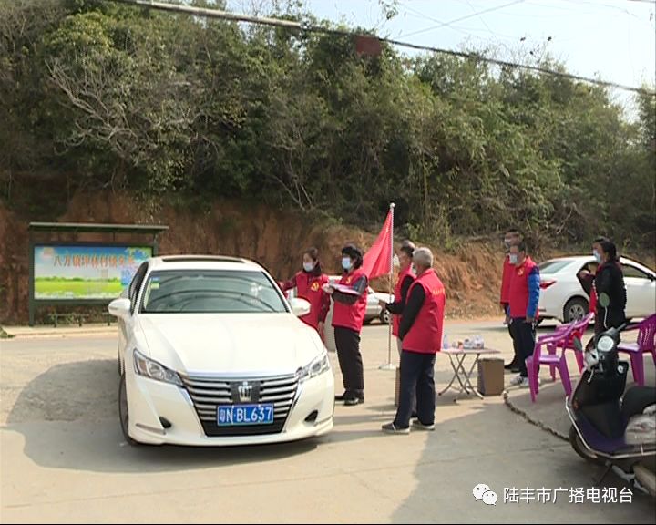 【陆丰在行动】让党旗在防控疫情斗争第一线高高飘扬(八万镇)