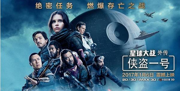 中影嘉华︱明日上映《星球大战外传:侠盗一号》宇宙“原力”...